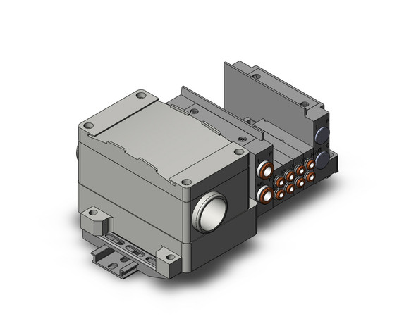 SMC SS5Y3-10T-04D-N3D 4/5 port solenoid valve ss5y3 4 sta manifold base