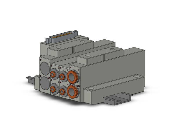 SMC SS5V2-16FD1-02U-N3 4/5 port solenoid valve ss5v 02 station manifold, cassette base