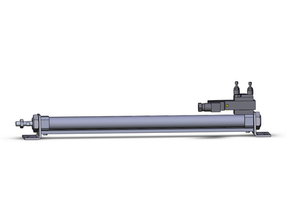 SMC CDVM5L20-300-12D round body cylinder w/valve cylinder, valve mounted, dbl acting