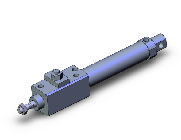 SMC CDLM2E32-100-E round body cylinder w/lock cylinder, air