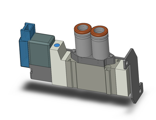 SMC SY3120-5MOZ-N7-F1 4/5 port solenoid valve valve, sgl sol, body ported