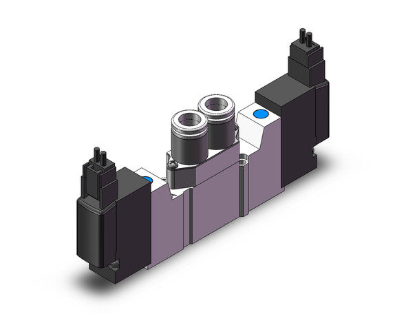 SMC 10-SY3220-5MZ-C6 4/5 port solenoid valve valve, dbl sol, body pt, cl rm