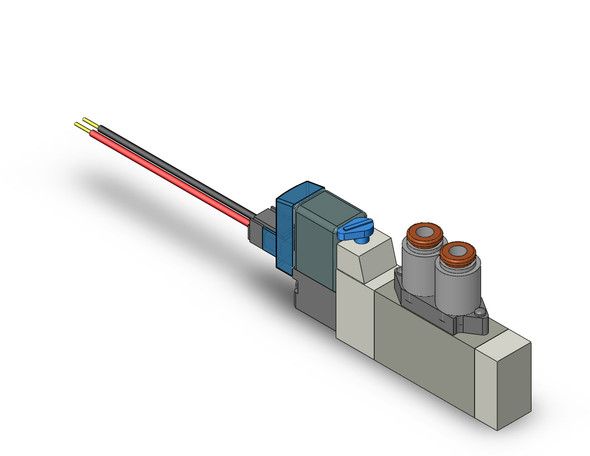 SMC SY3160-6LZE-C4 4/5 port solenoid valve valve, sgl sol, cassette (dc)