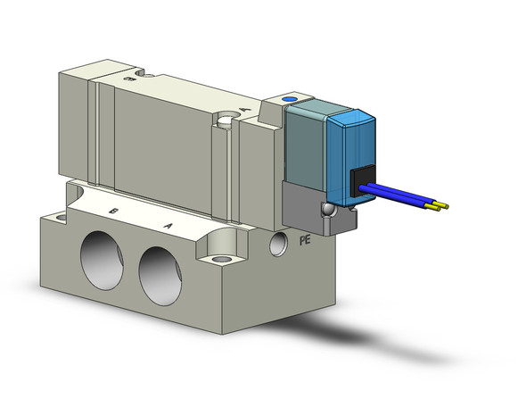 SMC SY5140T-5GZ-02 4/5 port solenoid valve valve, sgl sol, base mt