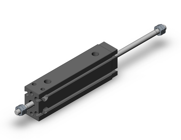 SMC CDUW10-40D compact cylinder cyl, free mount, dbl rod