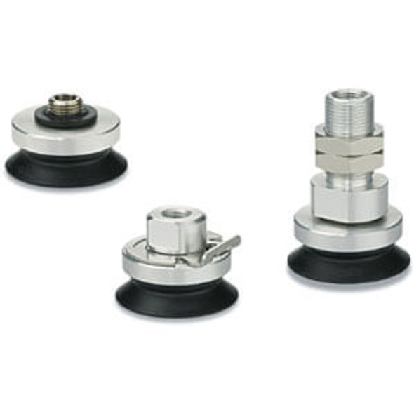 SMC ZP3E-T50BMU-AL14 vacuum pad, zp, zp2, zp3 vertical vacuum inlet w/adapter