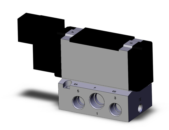 SMC VFR4140-5EB-03 4/5 port solenoid valve valve 2pos/sgl, non plug-in grommet