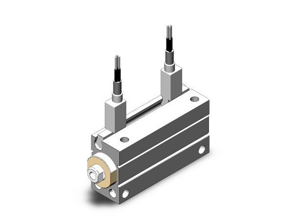 SMC CDUJB10-25D-F8BL compact cylinder cyl, free mount, dbl acting