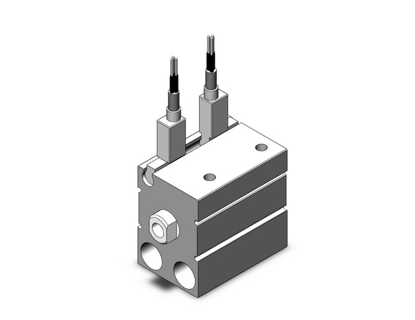 SMC CDUJS16-10D-F8BSDPC compact cylinder cyl, free mt, dbl acting, a-sw