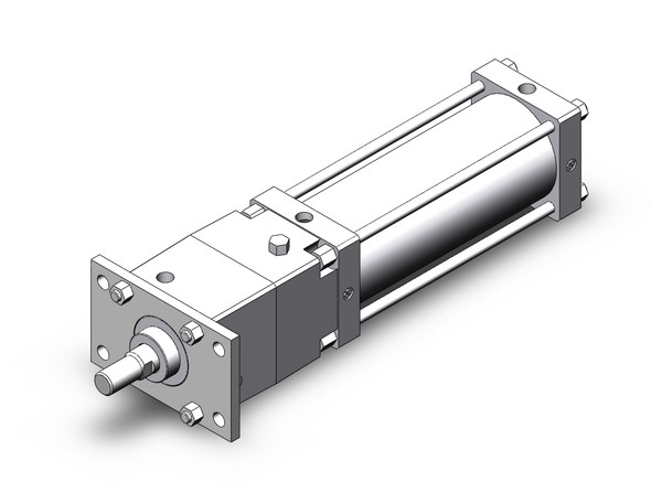 SMC CDNSF125TF-300-D tie rod cylinder w/lock power lock cylinder