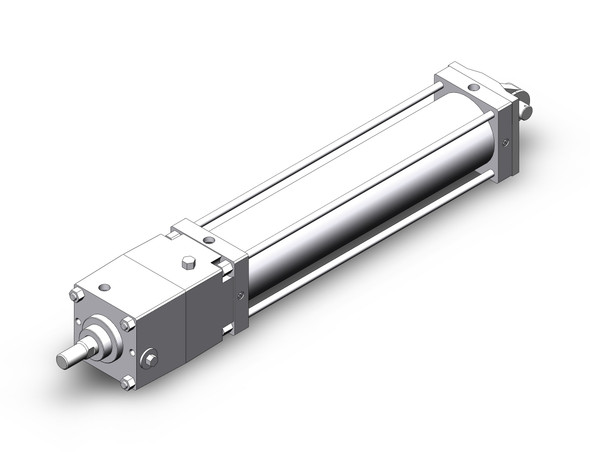 SMC CDNSC140TN-600-D tie rod cylinder w/lock power lock cylinder