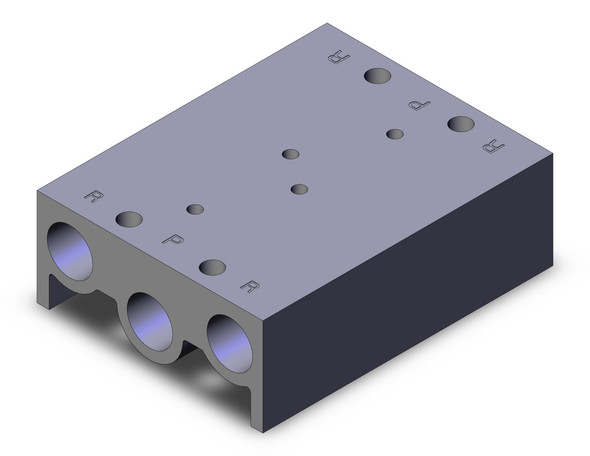 SMC VV5F3-30-021-00N 4/5 port solenoid valve manifold base