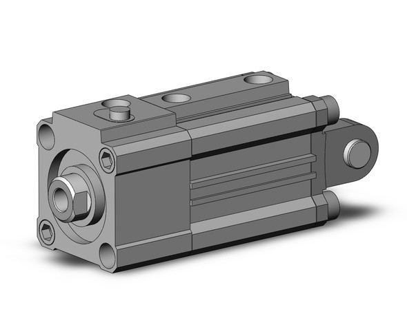 SMC CLQD32-30DC-B compact cylinder w/lock cyl, compact with lock