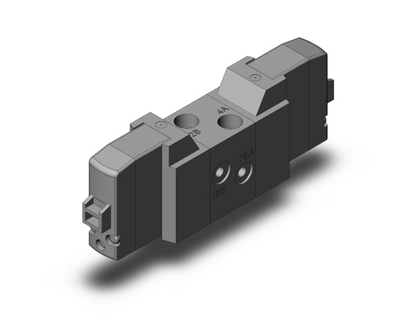 SMC VF1220-1LOZ1-01-F 4/5 port solenoid valve valve 2pos/dbl, body pt