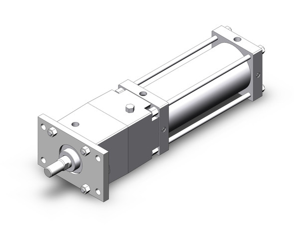 SMC CNSF140TF-300-D tie rod cylinder w/lock power lock cylinder