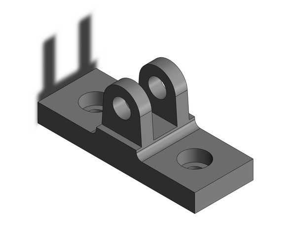 SMC MU-D04 compact cylinder double clevis