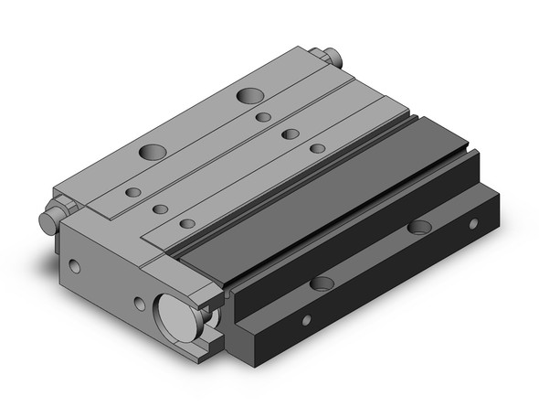 <h2>MXF, Low Profile Precision Slide Table (Cross Roller Bearings)</h2><p><h3>The MXF low profile precision slide table positions its cross roller bearing linear guide system adjacent to the cylinder to isolate the load bearing from the movement of the piston rod and seals. Dowel pin holes on the bottom surface and body through-holes from the top surface allow for precise and repeatable mounting.</h3>- Bore sizes: 8, 12, 16, 20 mm<br>- Rubber bumper with stroke adjuster<br>- PTFE grease or food grade grease option<br>- RoHS compliant<br>- Auto switch capable<br>- <p><a href="https://content2.smcetech.com/pdf/MXF.pdf" target="_blank">Series Catalog</a>