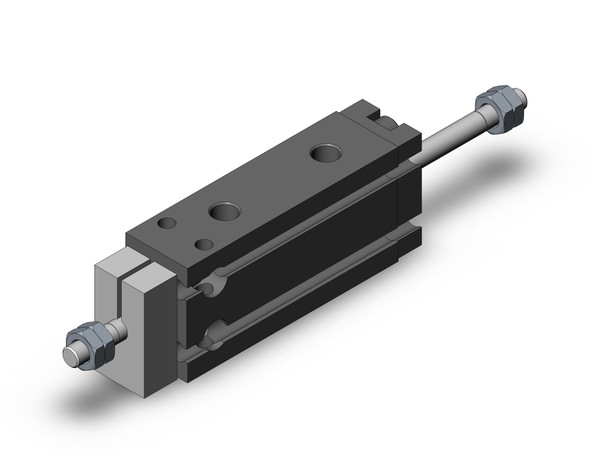 SMC CUKW10-15D compact cylinder cyl, free mt, dbl rod, non-rotating