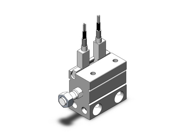 SMC CDUJB12-10DM-F8BL compact cylinder cyl, free mount, dbl acting