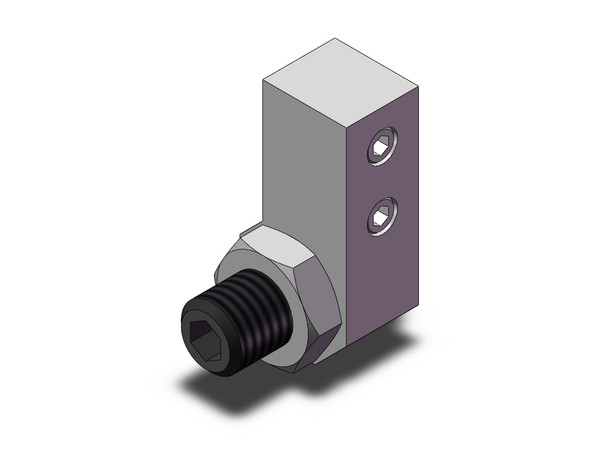 SMC MXQ-AS12 guided cylinder stroke adjuster, extend end