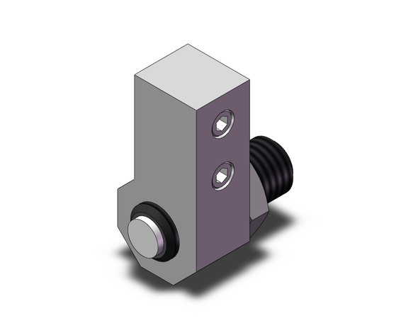 SMC MXQ-AS12L guided cylinder stroke adjuster, extend end