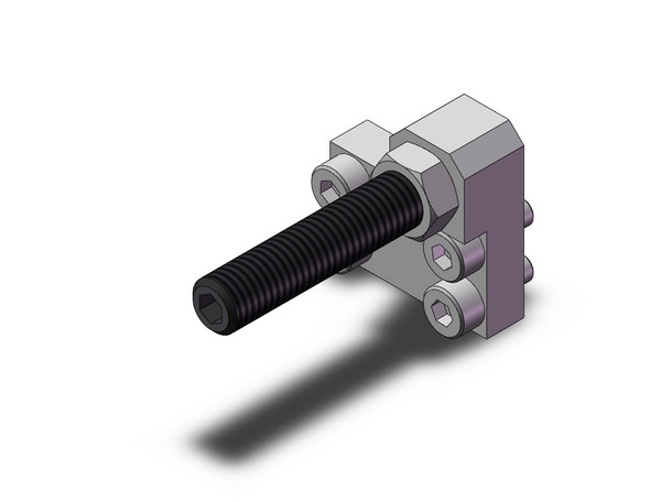 SMC MXQ-AT8-X12 guided cylinder stroke adjuster, retract end