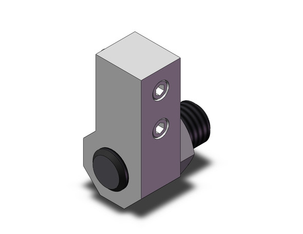 SMC MXQ-CS12L guided cylinder hard stop, extension end