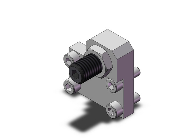 SMC MXQ-CT25-X11 guided cylinder hard stop, retract end