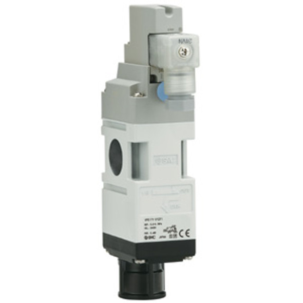 SMC VP517Y-5DZA1-B 3 port solenoid valve residual pressure relief valve