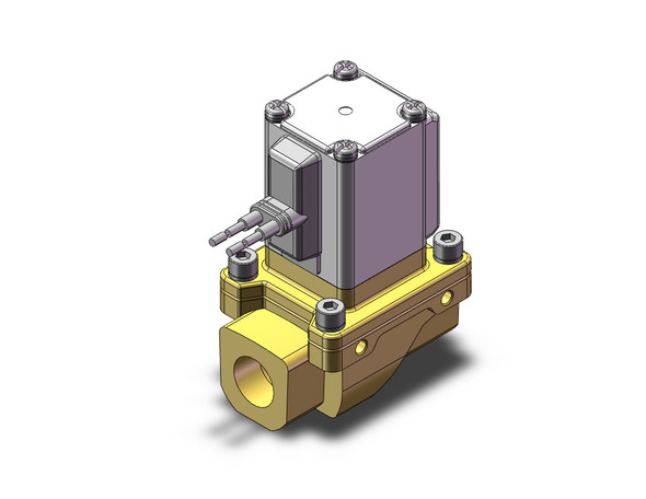 SMC VXZ242FF 2 port valve pilot op 2 port solenoid valve, (n.c.)