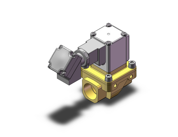 SMC VXZ255HPB 2 port valve pilot op 2 port solenoid valve, (n.c.)