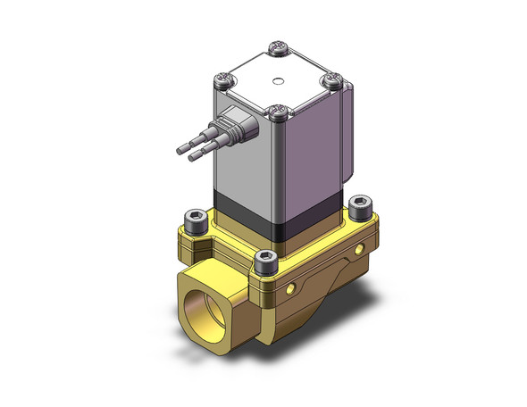 SMC VXZ2B2FAB 2 port valve pilot op 2 port solenoid valve, (n.o.)