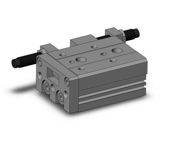 <h2>MXS, Precision Slide Table (Cross Roller Bearings) - Standard Type</h2><p><h3>The MXS is a precision slide table integrated with guides and rails combined with cross roller bearings to isolate the load bearing from the movement of the dual rods and piston seals. Rubber bumpers or shock absorbers stop the slide table and can be paired with a stroke adjuster for precise positioning; available for extend, retract, or both ends in ranges of 0-5 mm, 0-15 mm and 0-25 mm. The end lock option prevents the slide table from dropping in vertical applications, enhancing safety in the event of air pressure loss.<br>- </h3>- Bore sizes: 6, 8, 12, 16, 20, 25 mm<br>- Rubber bumper with stroke adjuster<br>- Shock absorber option<br>- End lock option in the event of air pressure loss<br>- PTFE grease or food grade grease option<br>- RoHS compliant<br>- Auto switch capable<br>- <p><a href="https://content2.smcetech.com/pdf/MXS.pdf" target="_blank">Series Catalog</a>