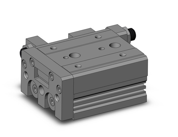 <h2>MXS, Precision Slide Table (Cross Roller Bearings) - Standard Type</h2><p><h3>The MXS is a precision slide table integrated with guides and rails combined with cross roller bearings to isolate the load bearing from the movement of the dual rods and piston seals. Rubber bumpers or shock absorbers stop the slide table and can be paired with a stroke adjuster for precise positioning; available for extend, retract, or both ends in ranges of 0-5 mm, 0-15 mm and 0-25 mm. The end lock option prevents the slide table from dropping in vertical applications, enhancing safety in the event of air pressure loss.<br>- </h3>- Bore sizes: 6, 8, 12, 16, 20, 25 mm<br>- Rubber bumper with stroke adjuster<br>- Shock absorber option<br>- End lock option in the event of air pressure loss<br>- PTFE grease or food grade grease option<br>- RoHS compliant<br>- Auto switch capable<br>- <p><a href="https://content2.smcetech.com/pdf/MXS.pdf" target="_blank">Series Catalog</a>