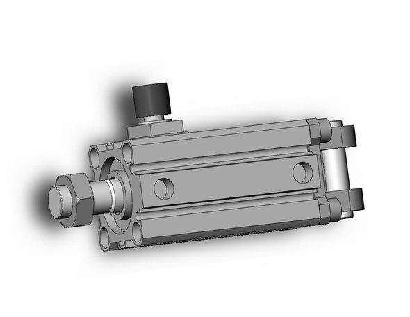 SMC CDBQ2D32-25DCM-RL compact cylinder cyl, compact, locking, sw capable