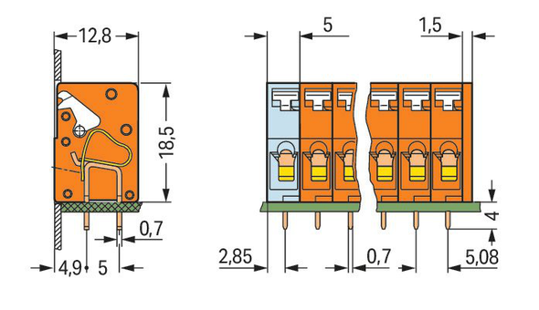 Wago 741-202 Pack of 100