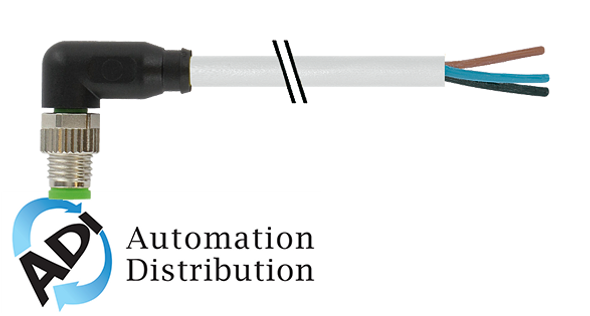 Murrelektronik 7000-08021-2300025 m8 male 90?? with cable, pur 3x0.25 gy ul/csa+drag chain 0.25m