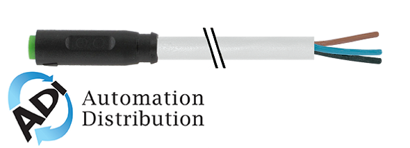 Murrelektronik 7000-08201-2100150 m8 female 0?? snap-in with cable, pvc 3x0.25 gy ul/csa 1,5m