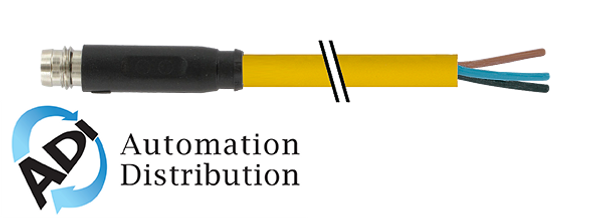 Murrelektronik 7000-08171-0510150 m8 male snap-in 0??, pur 4x0.25 yellow, robot, drag ch 1.5m