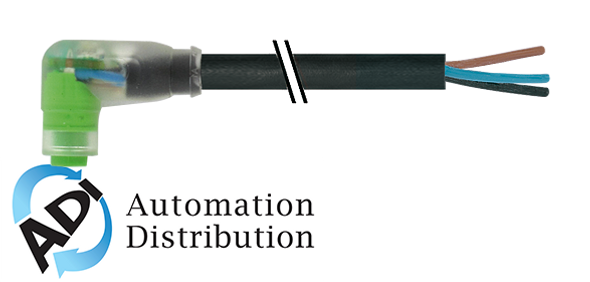 Murrelektronik 7000-08281-6300150 m8 female 90?? snap-in with cable led, pur 3x0.25 bk ul/csa+drag chain 1,5m