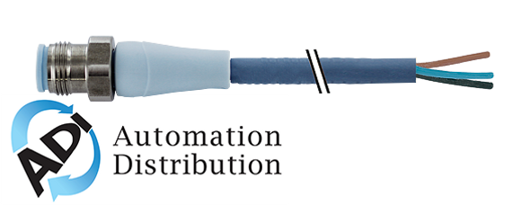 Murrelektronik 7024-12021-3210300 m12 male 0?? with cable f+b pro, tpe-s 4x0.34 bu ul robot+drag chain 3m