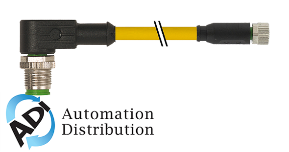 Murrelektronik 7000-40661-0500030 m12 male 90?? / m8 female 0??, pur 3x0.25 ye ul/csa+robot+drag chain 0,3m