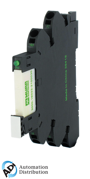 Murrelektronik 3000-16013-3100020 miro 6.2 pluggable compl.module output relay, in: 24 vac/dc - out: 250 vac/dc / 6 a, 1 c/o contact / - 6,2 mm spring clamp