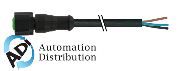 Murrelektronik 7005-12221-6140750 m12 female 0?? with cable lite, pvc 4x0.34 bk ul/csa 7.5m