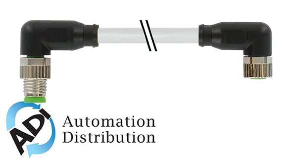 Murrelektronik 7000-88081-2500030 m8 male 90?? / m8 female 90??, pur 3x0.25 gy ul/csa+robot+drag chain 0.3m