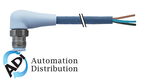 Murrelektronik 7024-12081-3150500 m12 male 90?? with cable f+b pro, tpe-s 3x0.34 bu ul robot+drag chain 5m