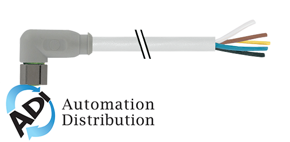 Murrelektronik 7014-08101-2110500 m8 female 90?? with cable f+b, pvc 4x0.25 gy ul/csa 5m