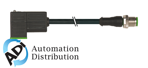 Murrelektronik 7000-41041-6160100 m12 male 0?? / msud valve plug form ci 9.4 mm, pvc 3x0.75 black 1m