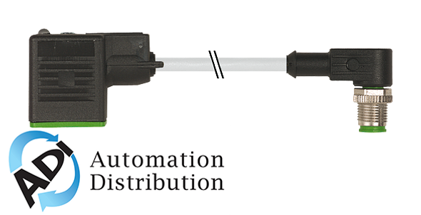 Murrelektronik 7000-40981-2560030 m12 male 90?? / msud valve plug form bi 11mm, pur 3x0.75 gray, robot, drag ch 0.3m