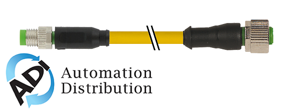 Murrelektronik 7000-88251-0510060 m8 male 0?? / m12 female 0??, pur 4x0.25 ye ul/csa+robot+drag chain 0.6m